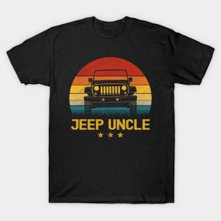 Vintage Jeep Jeep Uncle Jeep men Jeeps Lover T-Shirt